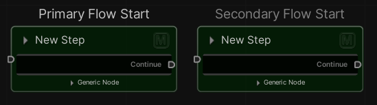 Primary Flow and Secondary Flow Start Nodes