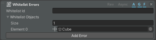 Whitelist Errors