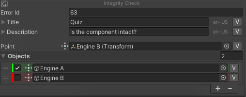 Integrity Check Condition