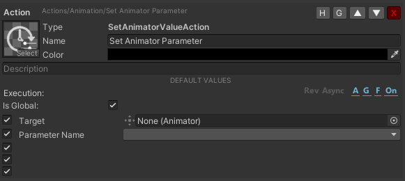 Example of Action inside Catalogue