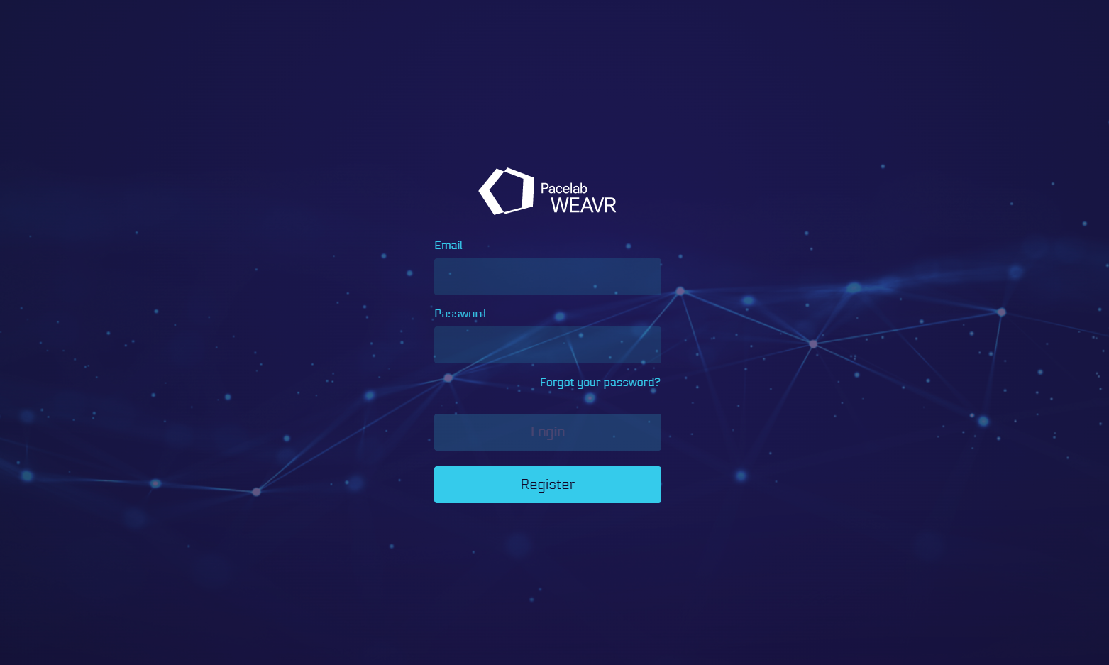 WEAVR Manager Main Page
