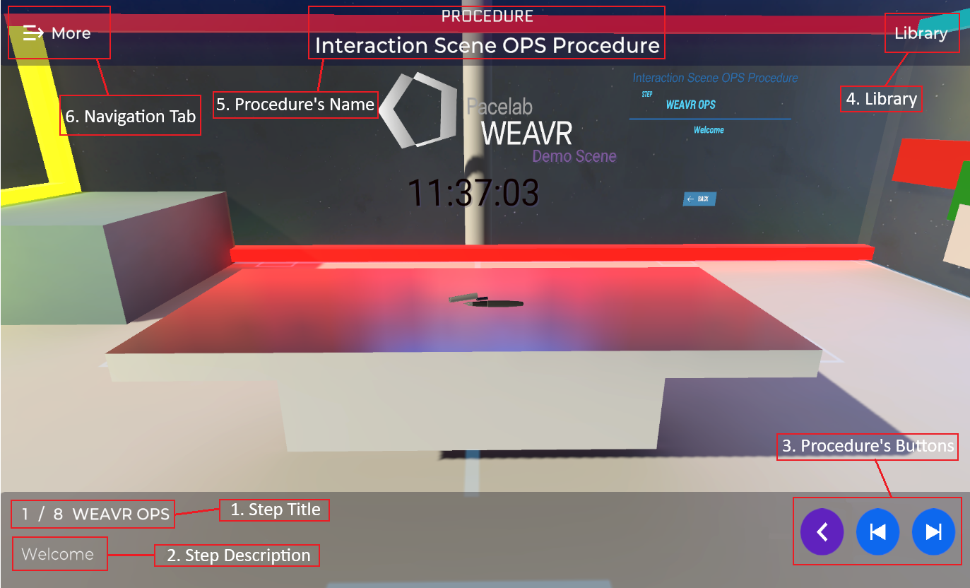 Procedure's User Interface