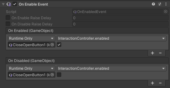 On Enable Event