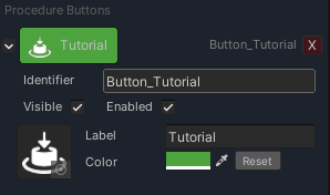 Example of Procedure Button